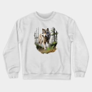 Grey Wolf Crewneck Sweatshirt